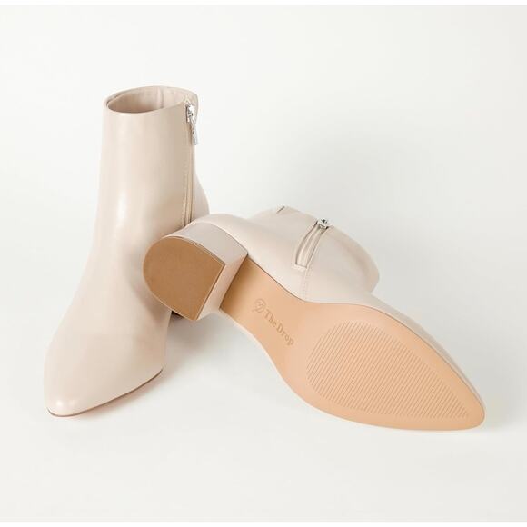 The Drop Women's Jessi Bone Side-Zip Block Heel Ankle Boot - Picture 5 of 5